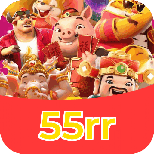 Interface do aplicativo 55rr mostrando jogos disponíveis no iOS e Android